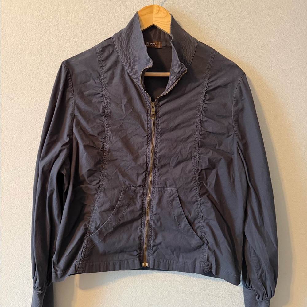 XCVI Charcoal Bomber Jacket